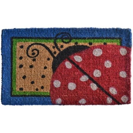 IMPORTS DECOR INC Imports Decor 330BCM Ladybug Dots Doormat 330BCM